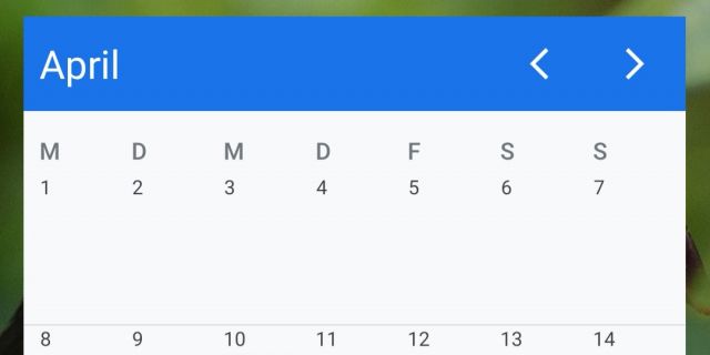 Calendar function